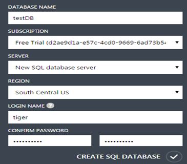 SQL Server Database Creation
